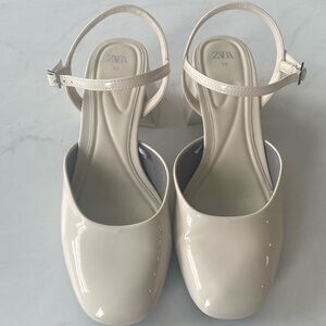 Zara Faux Patent Heel